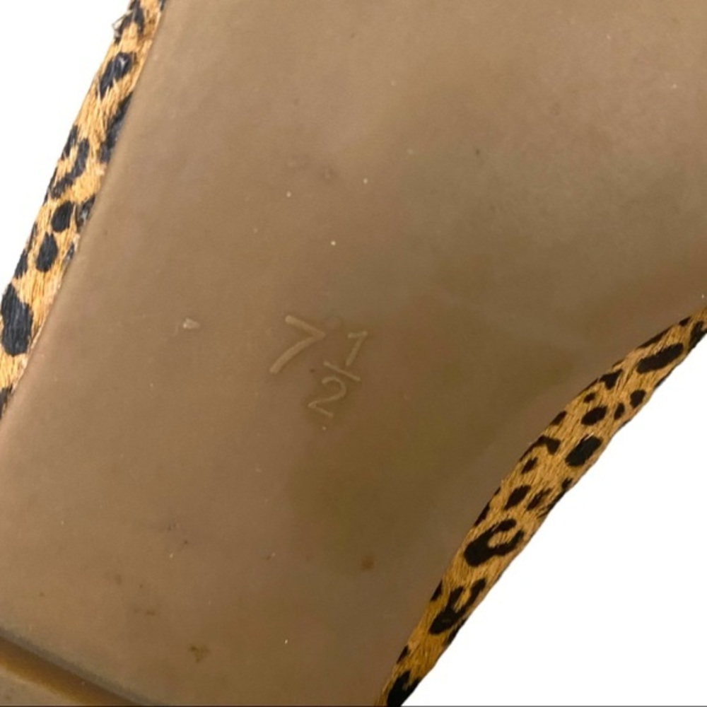 Madewell The Cory Flats Leopard Calf Hair size 7.5 Like New - Picture 10 of 12
